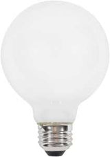 Sylvania 40766 LED Bulb, Globe, 350 Lumens, 4.5 W, G25 Lamp, 40 W Equivalent, E26 Lamp Base, Dimmable, Frosted, Daylight
