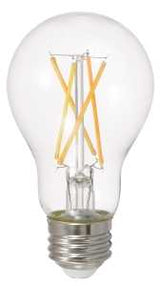 Sylvania 40803 LED Bulb, General-Purpose, A19 Lamp, 75 W Equivalent, E26 Medium Lamp Base, Dimmable, Clear, Daylight