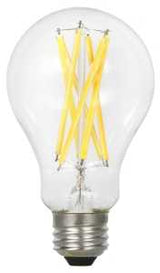 Sylvania 40754 LED Bulb, General-Purpose, A21 Lamp, 100 W Equivalent, E26 Medium Lamp Base, Dimmable, Clear, Soft White