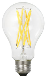 Sylvania 40754 LED Bulb, General-Purpose, A21 Lamp, 100 W Equivalent, E26 Medium Lamp Base, Dimmable, Clear, Soft White