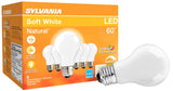 Sylvania TruWave Series 40748 LED Bulb, A19 Lamp, 60 W Equivalent, E26 Lamp Base, Dimmable, Frosted, 2700 K Color Temp