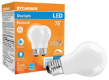 Sylvania TruWave Series 40751 LED Bulb A19 Lamp, 1100 Lumens, 11 W, A19 Lamp, E26 Medium Lamp Base, Dimmable, Frosted