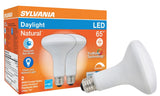 Sylvania 40730 Natural LED Bulb, Spotlight, BR30 Lamp, 65 W Equivalent, E26 Lamp Base, Dimmable, Frosted, Daylight Light