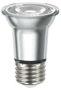 Sylvania Natural Series 40930 LED Bulb, PAR16 Lamp, E26 Medium Lamp Base, Dimmable, Cool White, 3000 K Color Temp