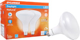 Sylvania Natural Series 40787 LED Bulb, Spotlight, BR40 Lamp, 85 W Equivalent, E26 Medium Lamp Base, Dimmable, Frosted