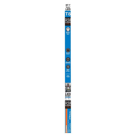 Sylvania 41096 LED Bulb, Linear, Type A Replacement, 1800 Lumens, 15 W, T8 Lamp, G13 Medium Bi-Pin Lamp Base, Frosted