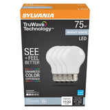 Sylvania 41297 LED Bulb, General-Purpose, Omni-Directional, A19 Lamp, 75 W Equivalent, E26 Medium Lamp Base, Dimmable