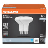 Sylvania Natural Series 41154 LED Bulb, 120 VAC, 7 W, BR30 Lamp, 65 W Equivalent, E26 Medium Lamp Base, Dimmable