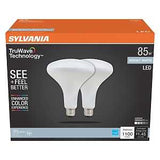Sylvania Natural Series 41155 LED Bulb, BR40 Lamp, 85 W Equivalent, E26 Medium Lamp Base, Dimmable, Frosted