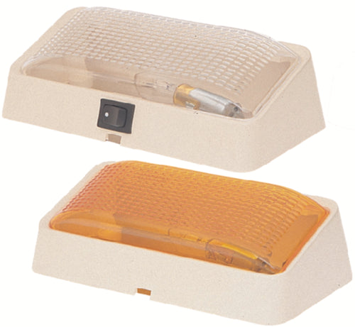 PORCH LT WHT CLR&AMB W/SWITCH