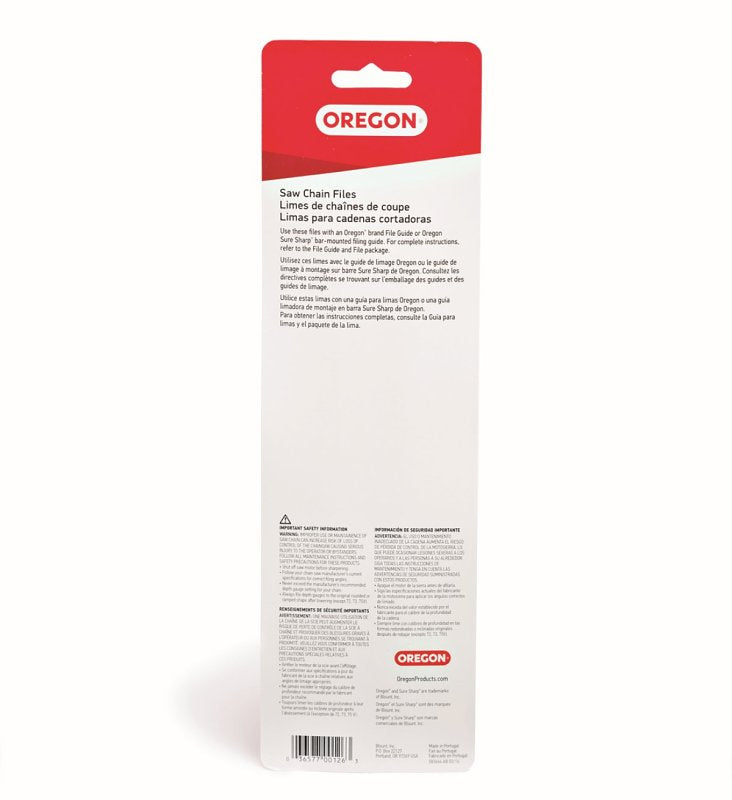 Oregon 23575 Chainsaw File, Double Cut, 7/32 in Dia Dimensions, Round, Steel, 2/PK