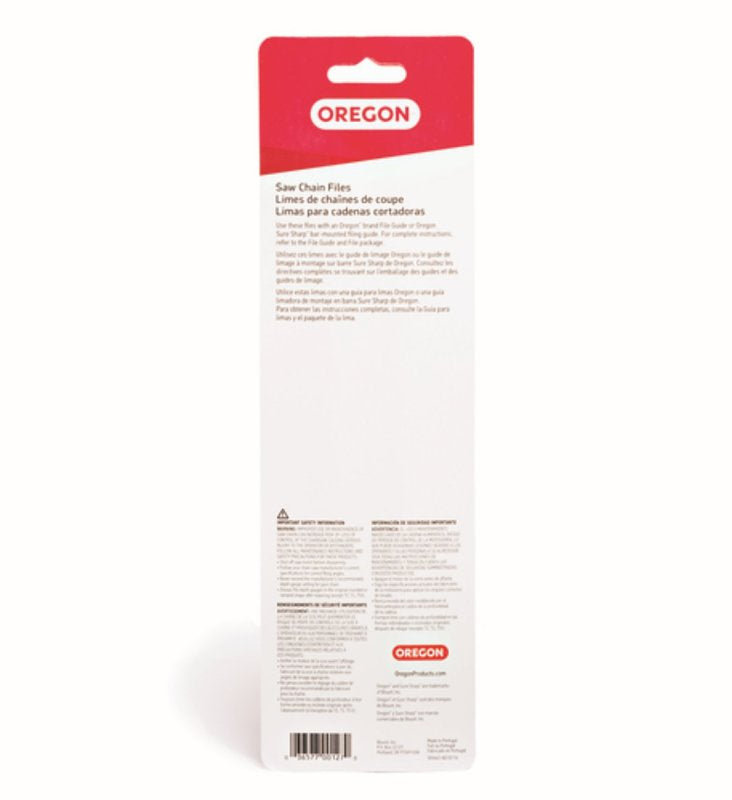 Oregon 23577 Chainsaw File, Double Cut, 5/32 in Dia Dimensions, Round, Steel, 2/PK