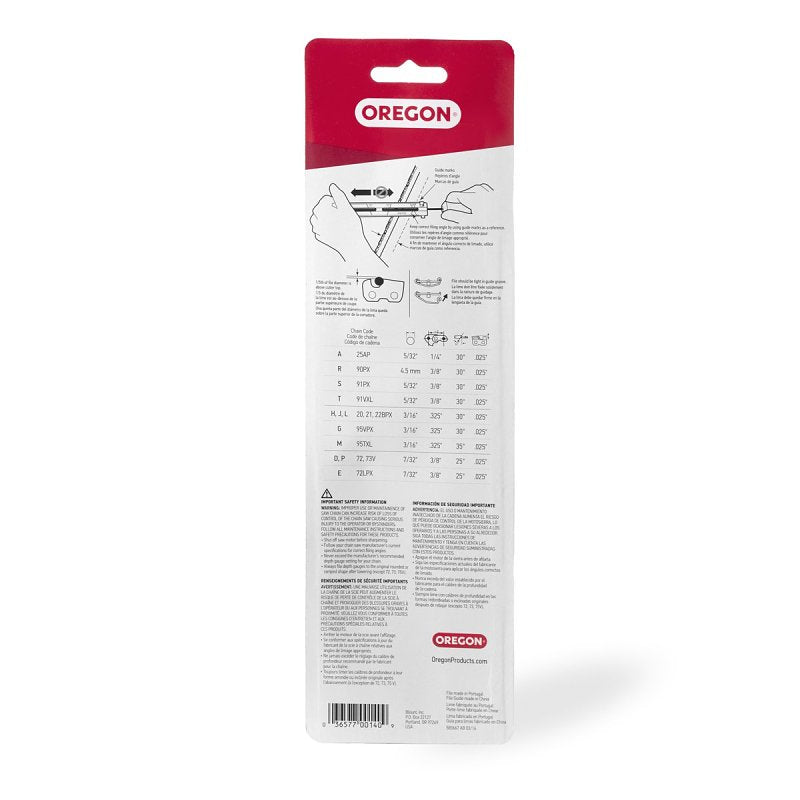 Oregon 25896 Chainsaw File Guide, 3/16 in Dia Dimensions, Round, Steel