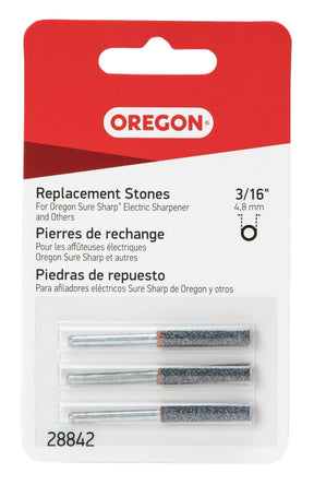 Oregon 28842 Sharpening Stone, Heavy-Duty, 3/16 in Dia Dimensions, 3/PK