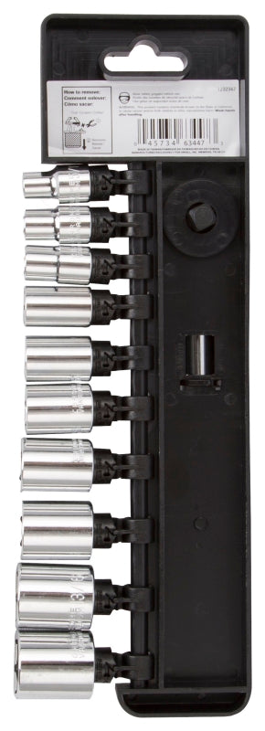 Vulcan 11PC-3S Socket Set, Chrome Vanadium Steel, Chrome