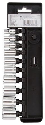 Vulcan 11PC-3S Socket Set, Chrome Vanadium Steel, Chrome
