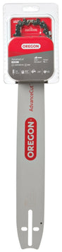 Oregon AdvanceCut 27851 Series Bar and Chain Combo, Small Bar Nose Radius, 60-Drive Link, 72V Chain, 3/8 in TPI/Pitch