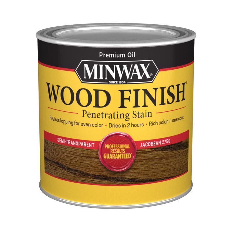 Minwax Wood Finish Semi-Transparent Jacobean Oil-Based Penetrating Wood Stain 1/2 pt