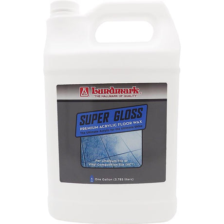 Lundmark Super Gloss Floor Wax Super Gloss Anti-Slip Floor Wax Liquid 1 gal, Pack of 2