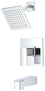 Boston Harbor F12A0006CP Faucet Tub-Shower, Fixed-Mount Showerhead, 1.75 gpm Showerhead, 1-Spray Setting, 2, 3-Handle