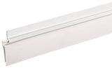 Frost King EZ36W Door Sweep, 36 in L, 2 in W, Aluminum Flange, Vinyl Insert, White Insert Color, Pack of 6
