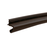 Frost King ES181B25 Door Weatherseal, 3/4 in W, 1/2 in Thick, 81 in L, PVC, Brown