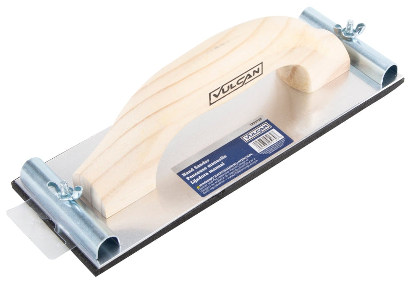 Vulcan 15014-1 Hand Sander, 9.5 in L x 3.5 in W in Pad/Disc, Comfort Grip Handle