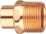 Nibco U6042 Series W01310T Pipe Adapter, 1/2 in, FTG x MPT, Copper, 722 psi Pressure