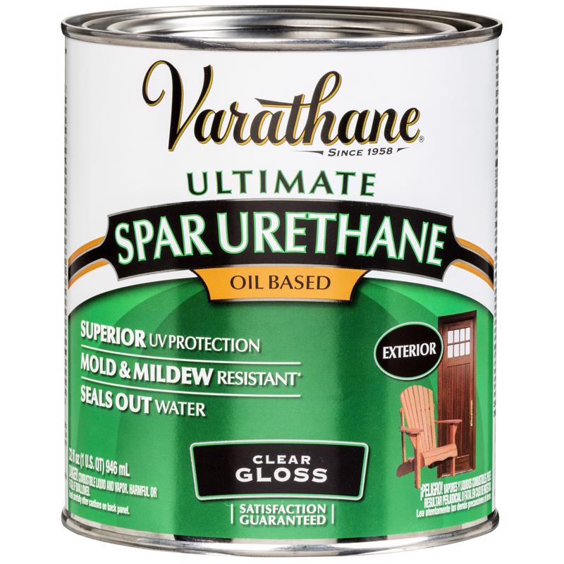 Varathane Ultimate Gloss Clear Oil-Based Spar Urethane 1 qt, Pack of 2