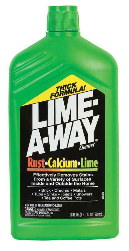 Lime-A-Way Fresh Scent Calcium Rust and Lime Remover 28 oz Liquid, Pack of 6
