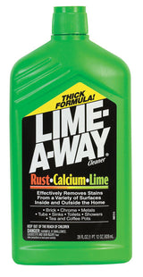Lime-A-Way Fresh Scent Calcium Rust and Lime Remover 28 oz Liquid, Pack of 6