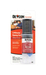 Devcon 5 Minute High Strength Cream Epoxy Gel 0.84 oz, Pack of 6