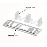 Prime-Line N 6661 Closet Door Guide, Plastic/Steel, White, Floor