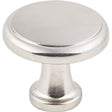 Hardware Resources K997SN-10 Cabinet Knob, Traditional, 1-3/16 in Dia, Zinc, Satin Nickel, 10/PK