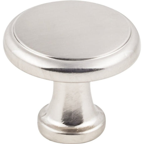 Hardware Resources K997SN-10 Cabinet Knob, Traditional, 1-3/16 in Dia, Zinc, Satin Nickel, 10/PK