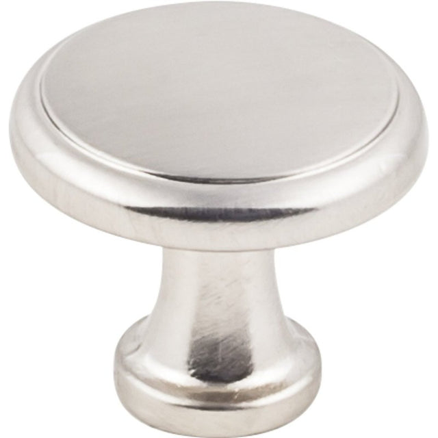 Hardware Resources K997SN-4 Cabinet Knob, Traditional, 1-3/16 in Dia, Zinc, Satin Nickel, 4/PK