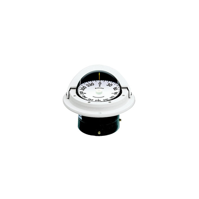 Voyager Compass-Flush Mount, Flat Dial, White