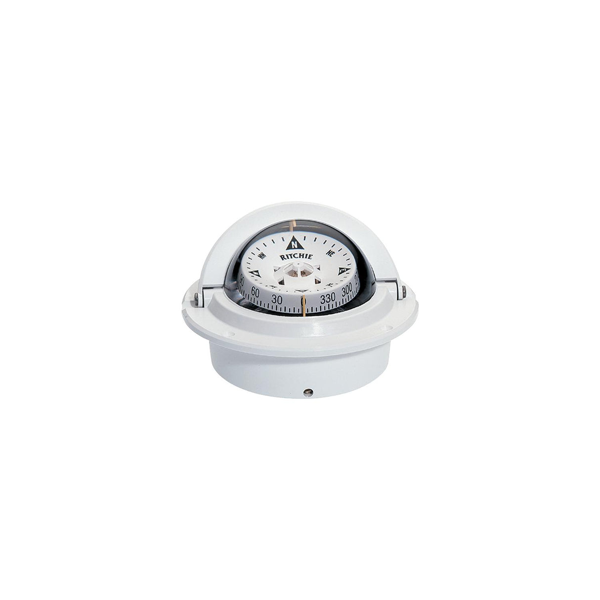 Voyager Compass-Flush Mount, Combi Dial, White