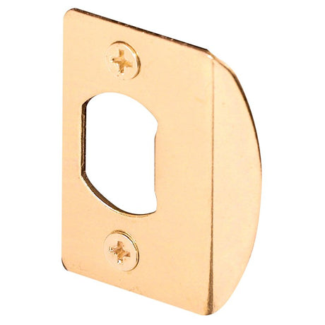 Defender Security E 2349 Door Strike Plate, 2-1/4 in L, 1-7/16 in W, Steel, Brass