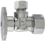 Plumb Pak PP2659PCLF Shut-Off Valve, 5/8 x 3/8 in Connection, Compression, Brass Body