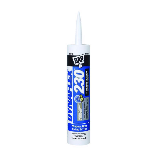 DAP Dynaflex 230 White Premium Latex Door/Siding/ Window Sealant 10.1 oz, Pack of 12