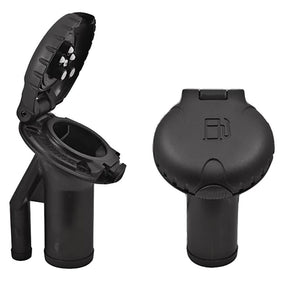Attwood 99DFPVAB1S Angled Gas Deck Fill For Pressure Release Systems, Black Plastic Cap