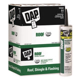 DAP Low Luster Black Asphalt Roof Sealant 10.1 oz, Pack of 12