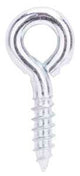 ProSource LR230 Screw Eye, 4.8 mm Dia Wire, 6 mm Thread, 3/4 in L Thread, 1-5/8 in OAL, 187 lb Working Load, Steel, Zinc, Pack of 20
