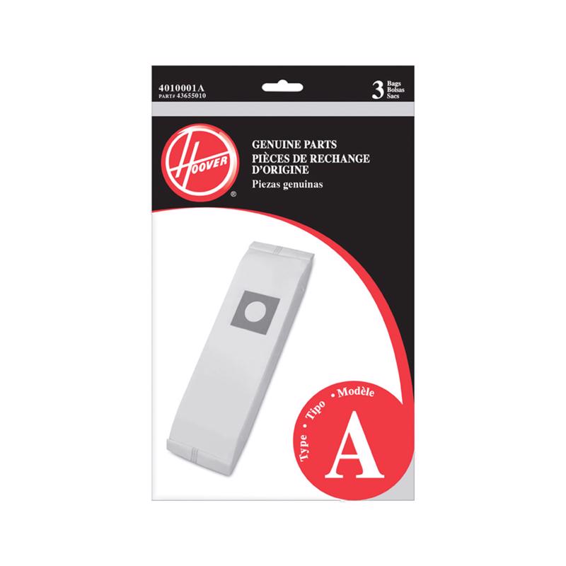 Hoover Vacuum Bag For Bag 3 pk Type A