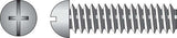 HILLMAN No. 1/4-20 X 3/4 in. L Combination Round Head Zinc-Plated Steel Machine Screws 100 pk