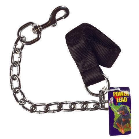 PDQ Power Lead Silver Chain Lead Steel Dog Leash Small/Medium