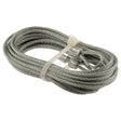 Prime-Line GD 52183 Aircraft Cable, 1/8 in Dia, 8 ft 6 in L, 2155 lb Working Load, Carbon Steel, Galvanized