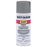 Rust-Oleum Stops Rust Flat/Matte Gray Cold Galvanizing Compound Spray 16 oz, Pack of 6