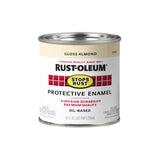 Rust-Oleum Stops Rust Indoor and Outdoor Gloss Almond Oil-Based Protective Paint 0.5 pt